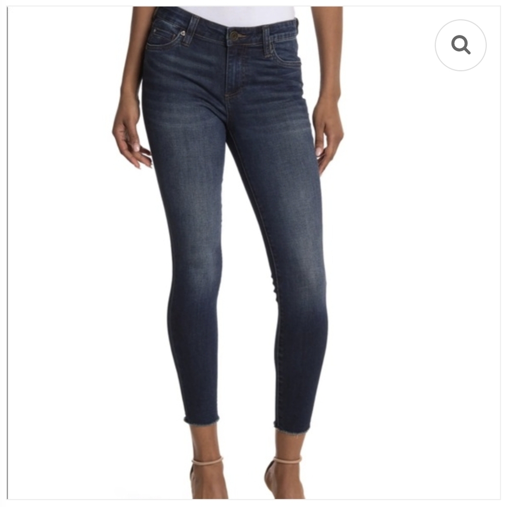 Kut from the Kloth Dark Blue Ankle Jeans